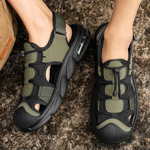 Men summer outerwear with Baotou air cushion beach shoes outdoor anti slip casual water sports sandals4