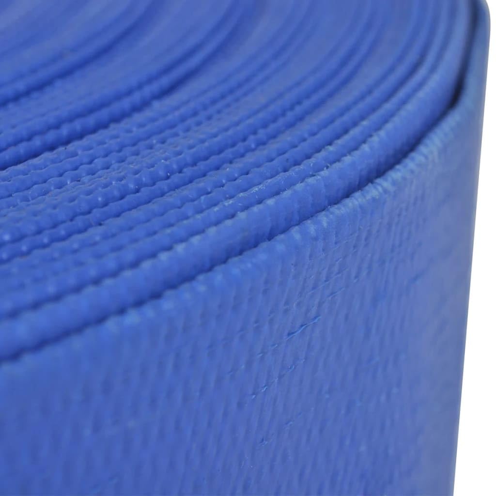 Manguera plana de PVC 50 m 2 pulgadas flexible reforzada con poliéster reforzado para suministro de agua, instalación de jardín, cocina, baño, conexión sanitaria