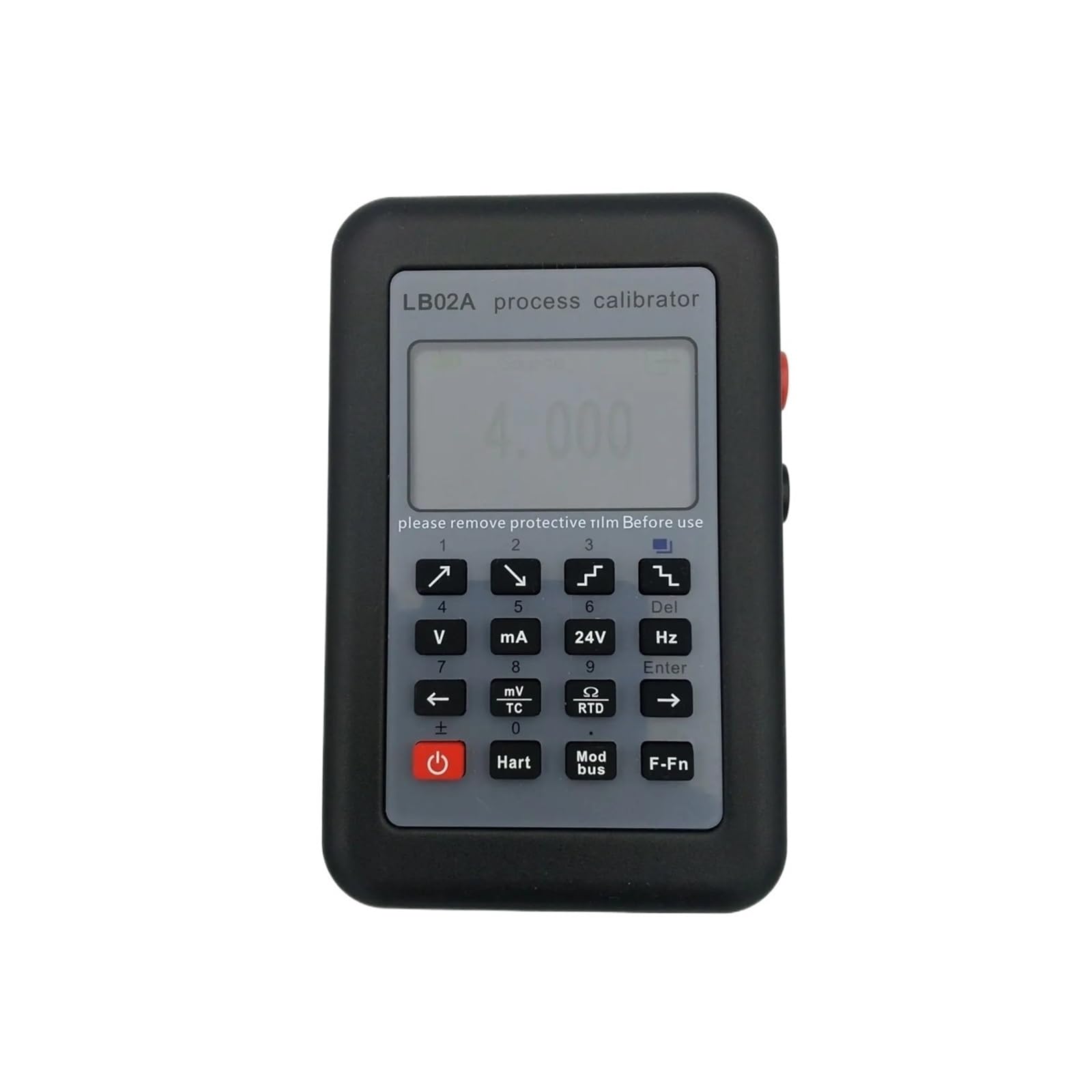 Calibrador de proceso LCD en color con función de generador de termopar de frecuencia 0-10V 4-20mA