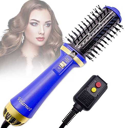 Hair Dryer Brush,Blow Dryer Brush with Anion,4 in 1 One-Step Hair Dryer and Volumizer Hot Air Brush for Hair Drying Styling Straightening Curling (Round Head)