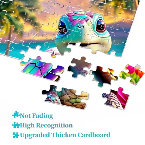 Puzzle Tortuga Arcoíris Temática Animales 16+ Años miniatura 4