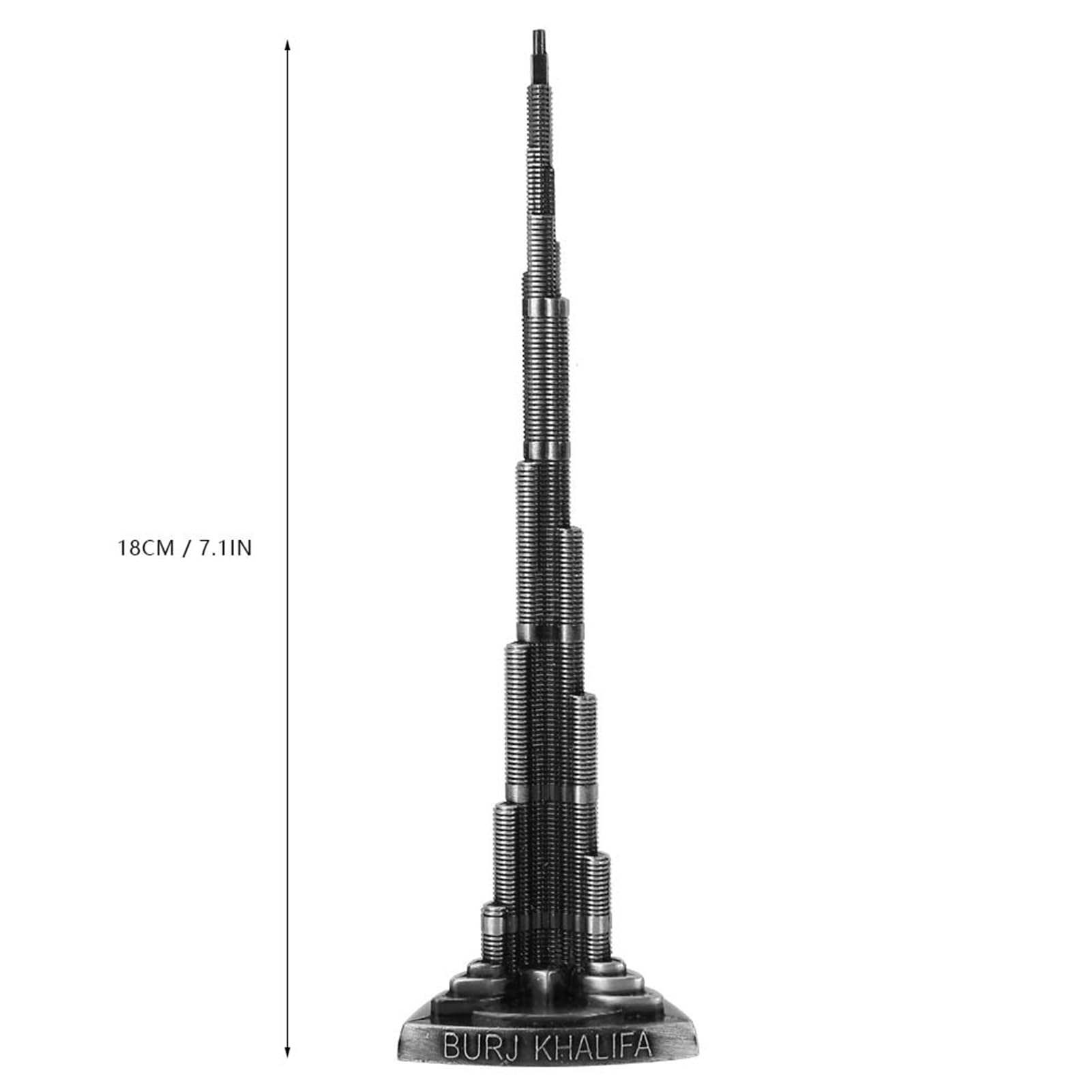 Torre Burj Khalifa, Ornamenti per torre Statua Burj Khalifa Torre di Dubai Modello in miniatura Torre di Dubai Decorazione per scrivania Arti e mestieri per camera da letto Cafe