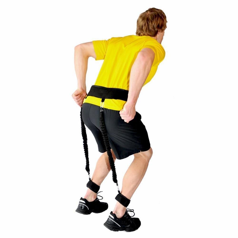 Regolabile verticale Jump Trainer Set Cinghia Vita Allenatore Gamba Resistenza Fasce Palestra Accessori Fitness (5pc/set)