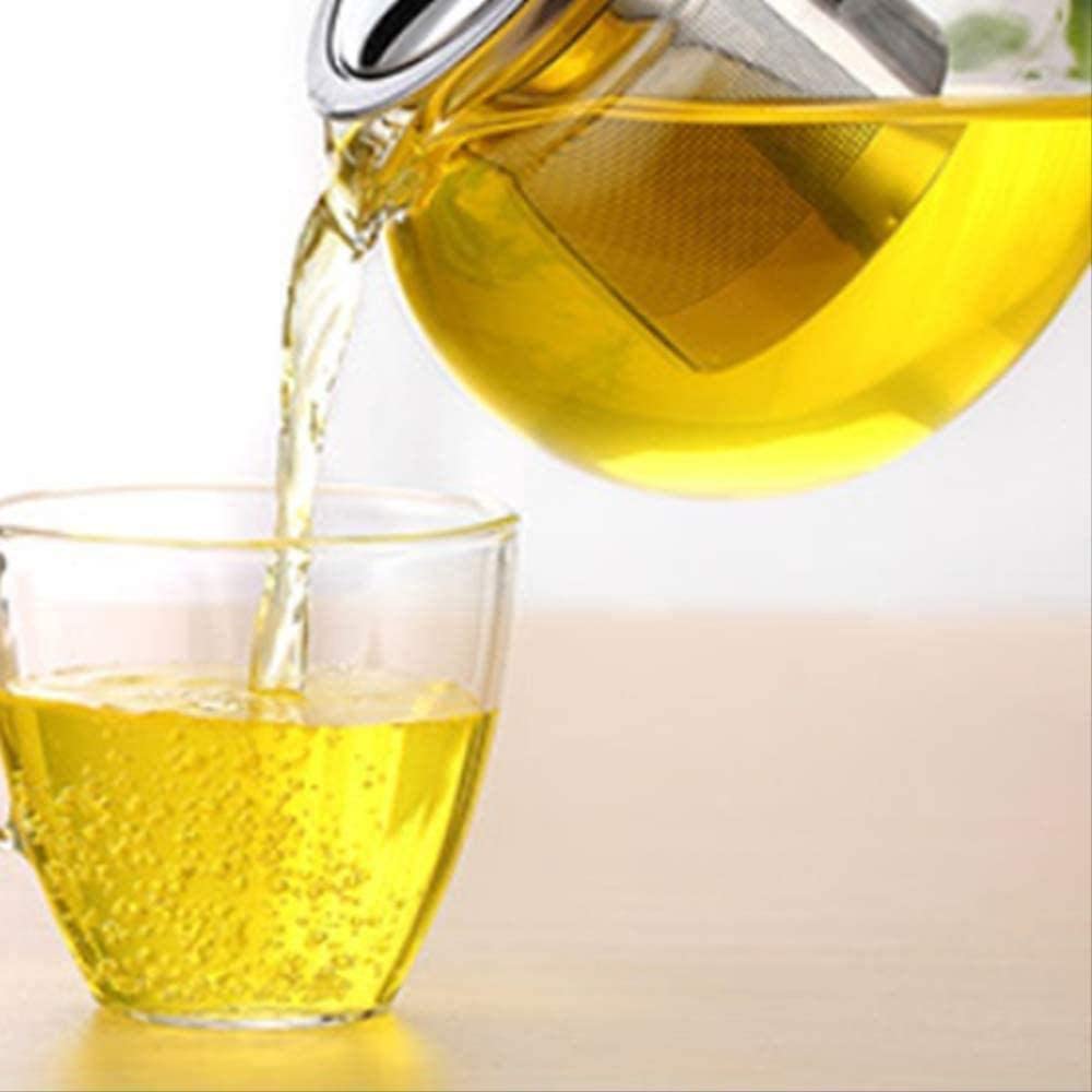 Semplice e Creativo 800 ml Teiera in Vetro Resistente al Calore Set da tè Oolong Puer Bollitore Semplice e Creativo Teiera da caffè con infusore per Il tè,