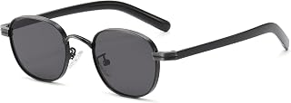 articulo Long Keeper Gafas de sol cuadradas pequeñas para mujer y hombre, estilo retro, de metal, redondas, vintage, clásicas, hippie, de viaje, protección UV400