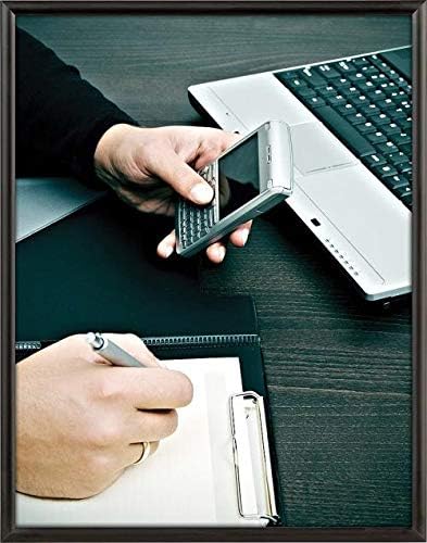 Miniatura 5 de 24x36 marco de aluminio negro a presión 1.0" perfil, montado en la pared