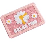 Cute Bathroom Rugs mats,Non-Slip Extra Soft Microfiber Doormat Washable Water Absorbent Shower...