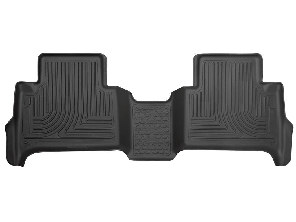 Husky Liners Weatherbeater Floor Mats | Fits 2015-2022 Chevrolet Colorado & GMC Canyon, Crew CAB ONLY | 2nd Row, 1-pc Black - 19111