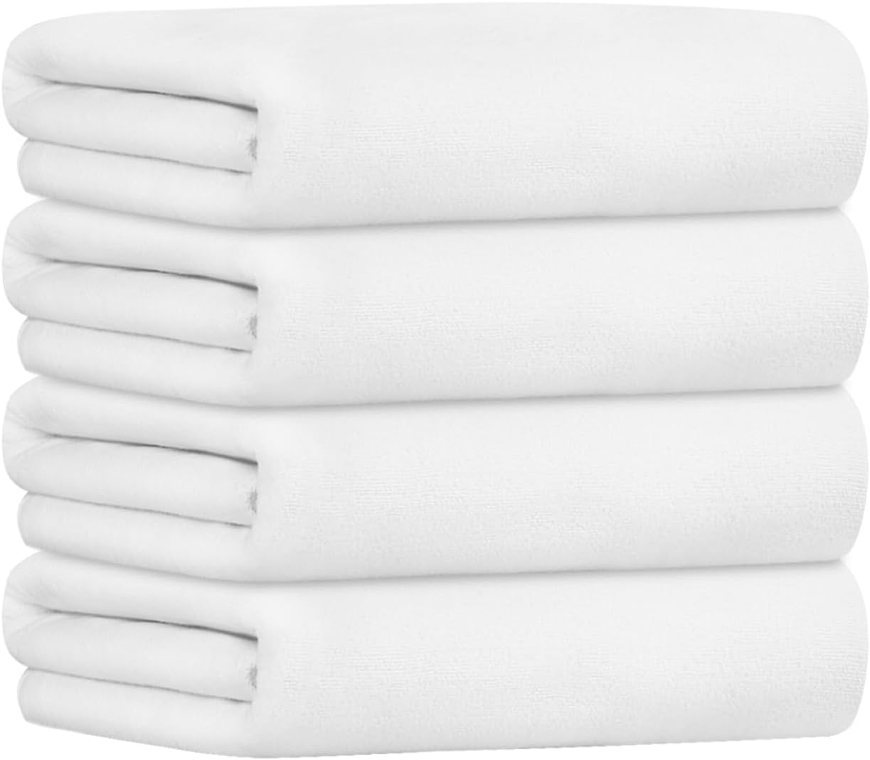 JML Bath Towel, Microfiber Bathroom Towels Set 4 Pack (30" x 60") for Adult Men Women - Large Size, Extra Absorbent, Quick Drying as Hair Wrap, Swim, Fitness, Sport, Yoga