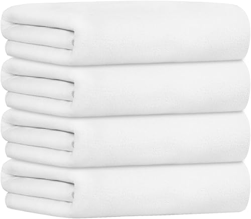 Miniatura 100 de JML Toallas de microfibra, juegos de toallas de baño (paquete de 6, 27 x 55 pulgadas), extraabsorbentes, secado rápido, multiusos, para baño