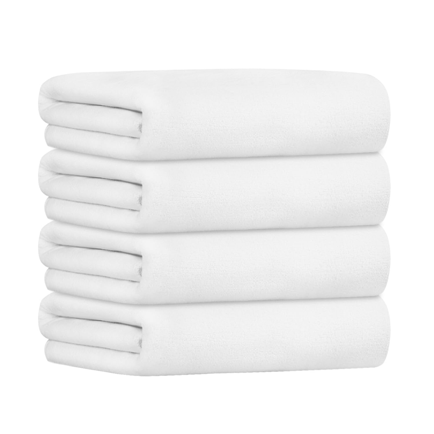 JML Bath Towel, Microfiber Bathroom Towels Set 4 Pack (30" x 60") for Adult Men Women - Large Size, Extra Absorbent, Quick Drying as Hair Wrap, Swim,