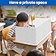Ayuanb 8 Pack Trennwand Schreibtisch, 42 x 36 x 34,5 cm weißen Lernbüro Schreibtisch Trennwand für Studenten, Sichtschutz Schreibtisch Trennwand, Sichtschutz Schule Lernbüro, Tisch Trennwand