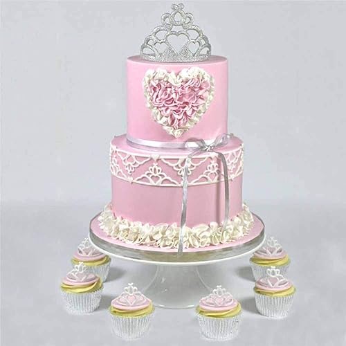 Miniatura 3 de Wixine Molde de silicona para chocolate con corona, 2 piezas, para fondant, pastelería, herramientas de decoración para hornear