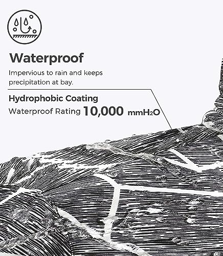 Image of Wantdo Women's Mountain Waterproof Ski Jacket Windproof Rain Jacket Winter Warm Hooded Coat