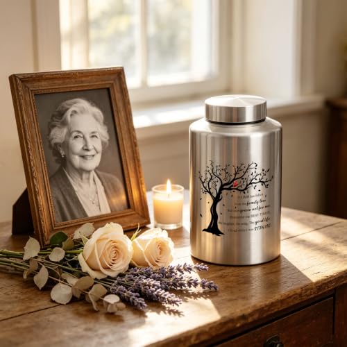 Image of Cremation Urns for Human Ashes Adult Male or Female | Large Decorative Memorial Funeral Burial Urn for Ashes Woman Men Dad Mom(up to 220 lbs)