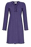Normale Passform Ringella Damen Nachthemd mit Knopfleiste Ultramarin 42 1511027,Ultramarin, 42