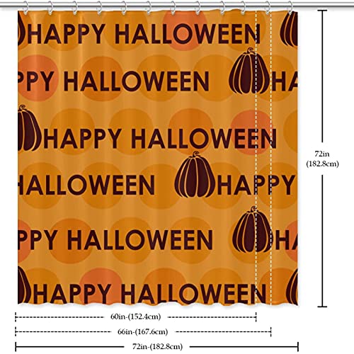 Rideau de douche Happy Halloween 183 cm pour baignoire - 7