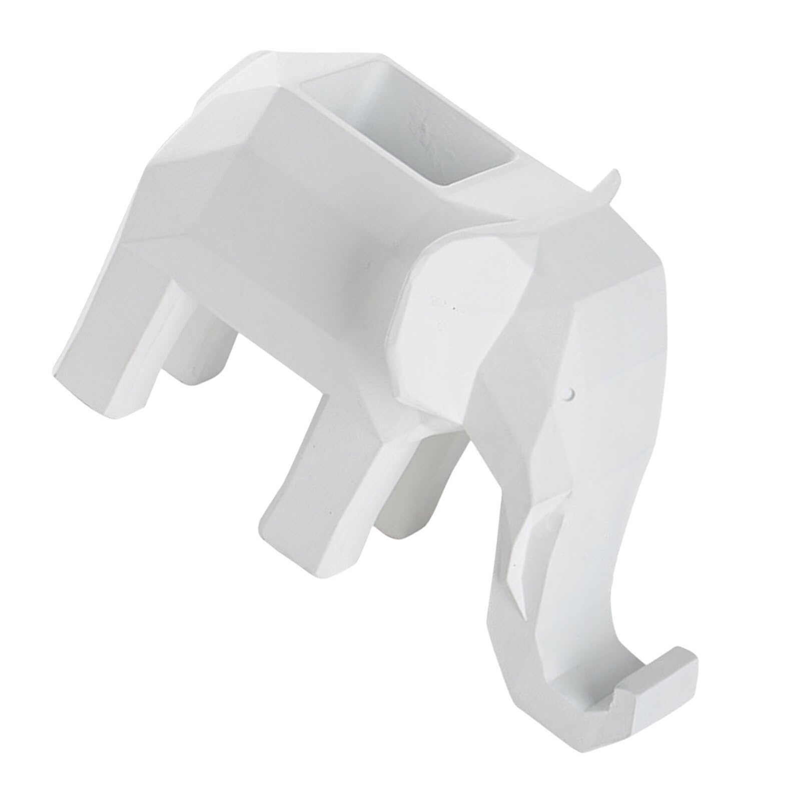 Portapenne da Scrivania a Forma di Animale Geometrico in Resina con Supporto Telefono Organizer Multifunzionale per Ufficio Casa Scuola Contenitore Elegante per Penne e Accessori