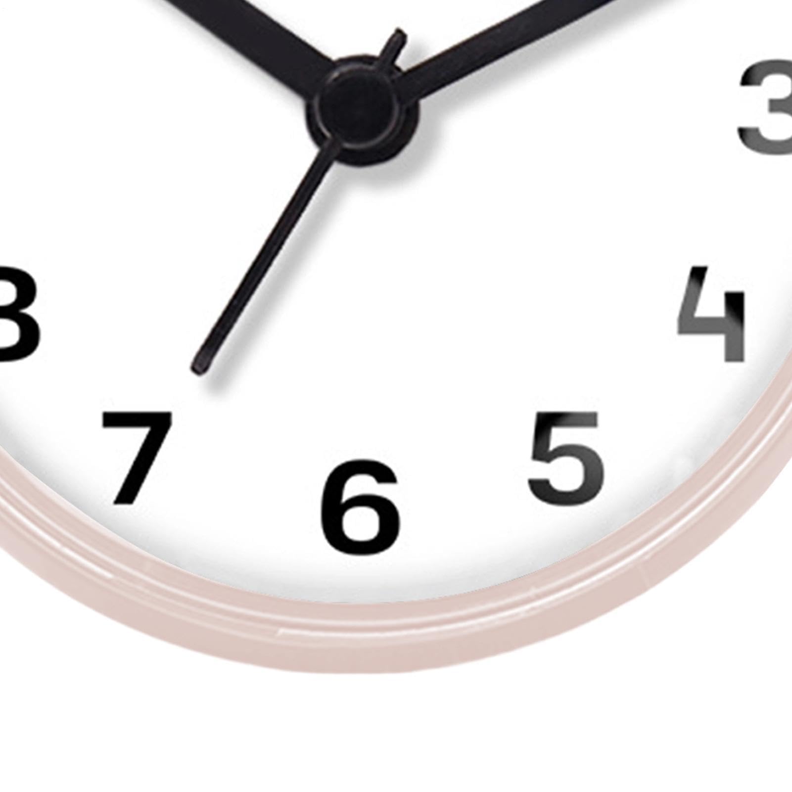 Pequeño reloj de pared - Alarma de ducha impermeable, carcasa de PVC ABS de alta durabilidad, ventosa confiable, flexible | Dormitorio baño cocina Sauna interior piscina apartamento artículos