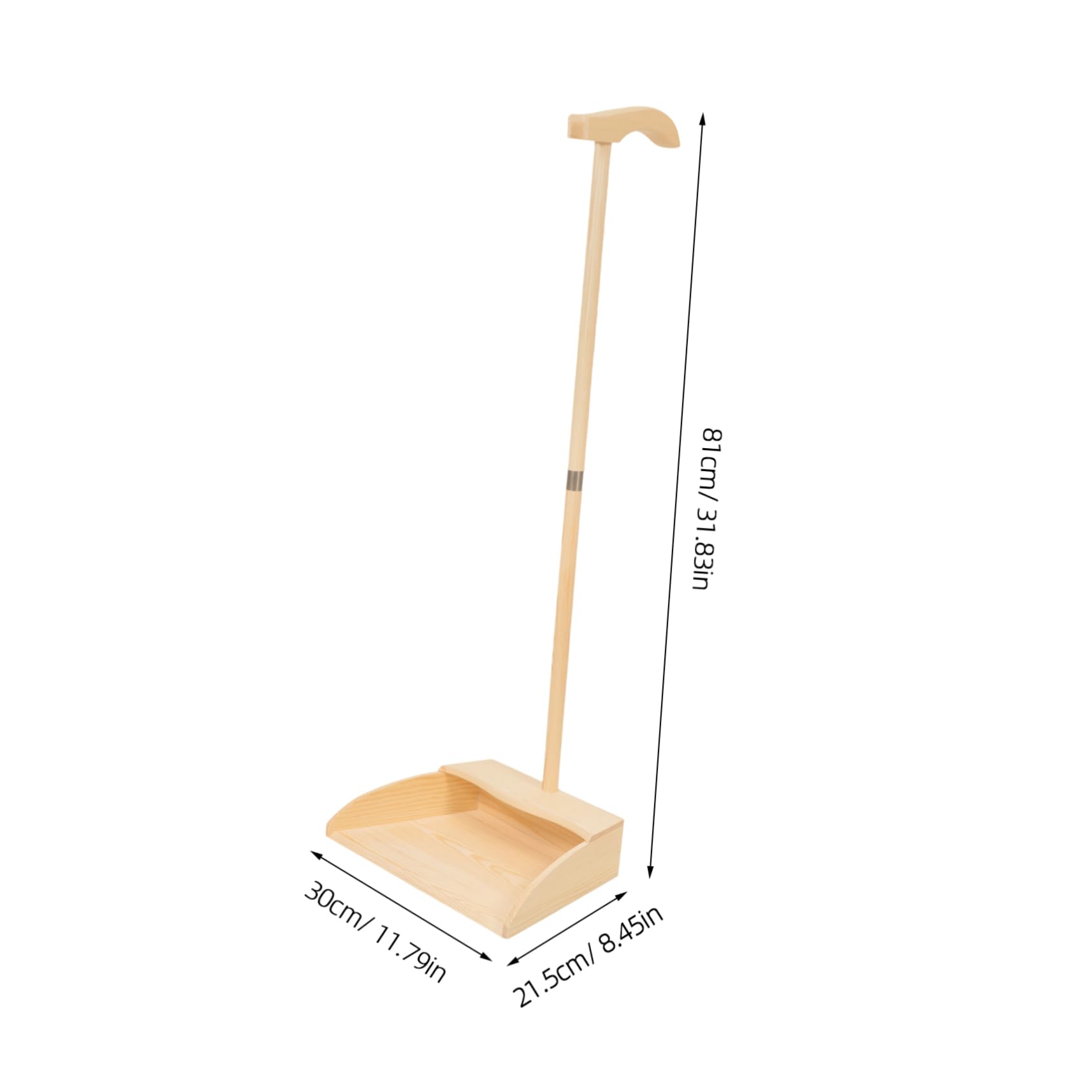 Juego de Escoba Suave Recogedor de Mango Largo, Madera y Cerdas