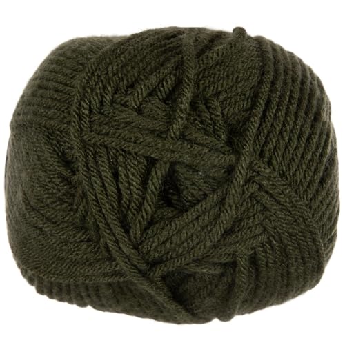 Image of Hobby Lobby Yarn Bee Soft & Sleek Yarn, 315 Olive, Set of 2 | 4 Medium Weight, 100% Low Pill Acrylic, 232 Yards Per Skein
