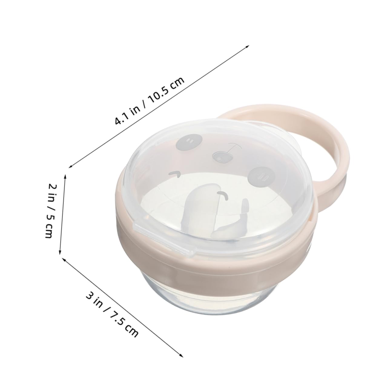 Pacifier Case for Travel Cute Panda Design Durable Material Convenient Hanging Storage for Pacifiers Portable and Protective Holder