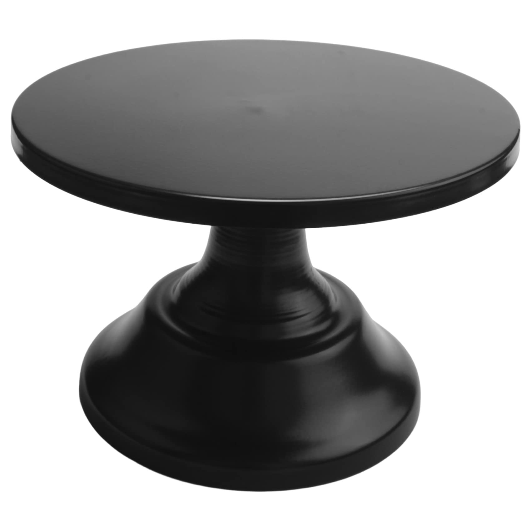 Jaopary Metal Iron Cake Stand Round Pedestal Dessert Holder Cupcake Display Rack Tray for Birthday Wedding (Black)
