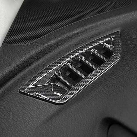 Kadore Interior Instrument Desk Air Vents Outlet Cover Trim Frame for Subaru Crosstrek Impreza Premium Sport Limited 2023 2018-2020 2021 2022 Carbon Fiber Style 2-pc Cover
