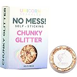 Autumn Gold Chunky Glitter | Self-Sticking, Aloe Vera Based, No Glitter Primer Needed | Cosmetic Glitter Gel for Face & Body | by Unicorn Sparkles | Events, Festival, Party & Rave Makeup