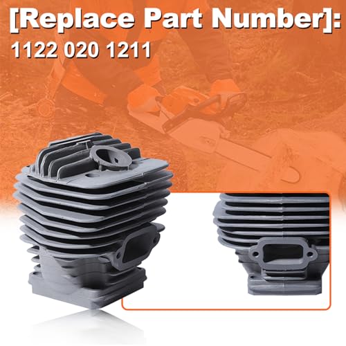 Mtanlo 56 mm große Bohrung Zylinder Kolbendichtungssatz für Stihl MS660 066 MS640 MS650 064 Kettensägen-Ersatzteile, Nikasil-beschichtet