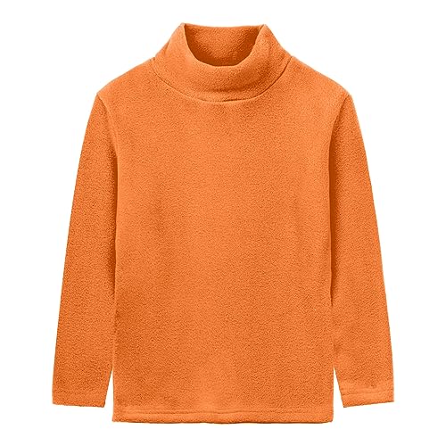 Image of LittleSpring Unisex Boys Girls Polar Fleece Shirt Base Turtleneck Top (2-14 Years)