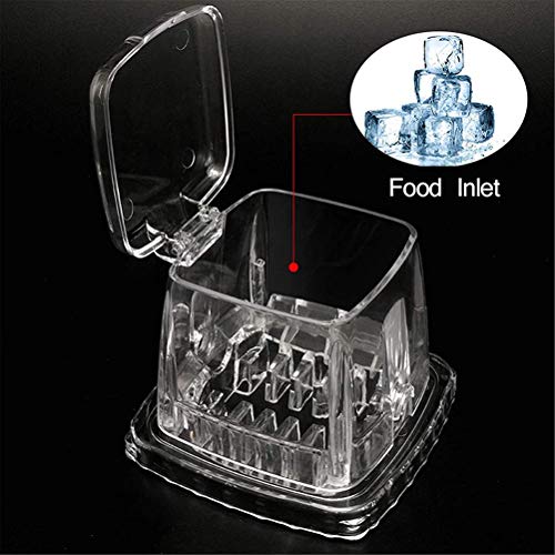 HAOXU Handmatige Ice Crusher,Draagbare Hand Crank Handleiding Huishoudelijke Ijs Scheerapparaat Slushie Maker Keuken… - Image 8