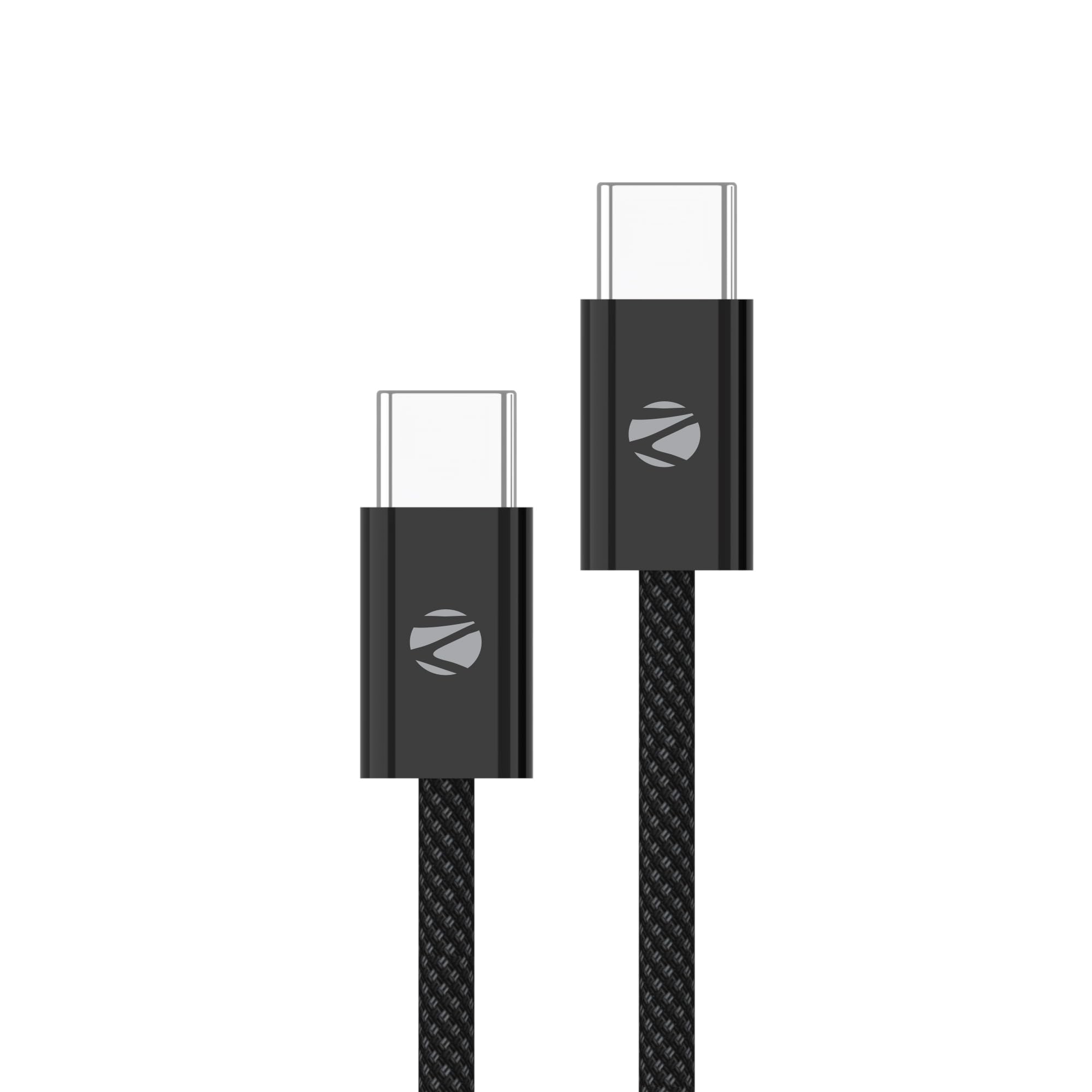 Zebronics TT60+ Type C - Type C Braided Cable, 60 Watts, Rapid Charging, Charge & Sync, 1 Meter, Compatible with iPhone 15 | Samsung | OnePlus | Xiaomi | Realme | Oppo-image-41