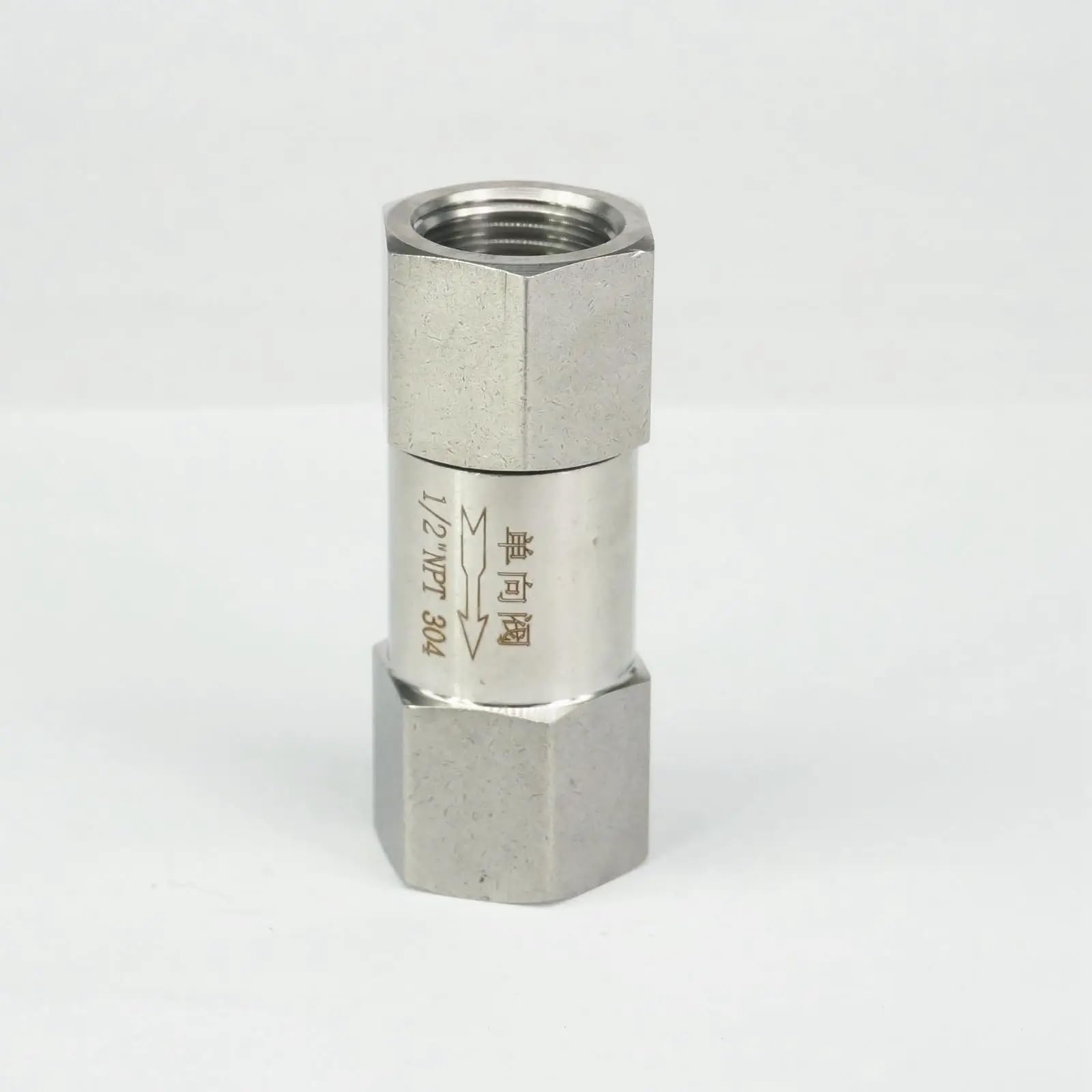 FLNICKS6S 1/2" Female Check One Way Valve 304 Stainless Steel Water Oil Non-Return