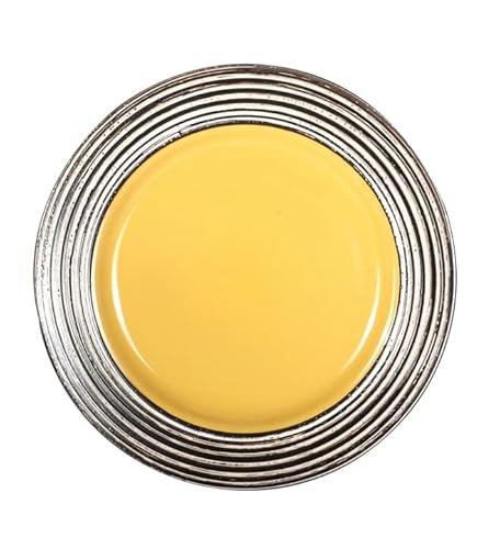 Homevss, Stoneware Handcrafted Tree Bark Effected Glaze Dinnerware Set (Sunflower/Yellow, Service For 4-16Pc Set) #TOP4