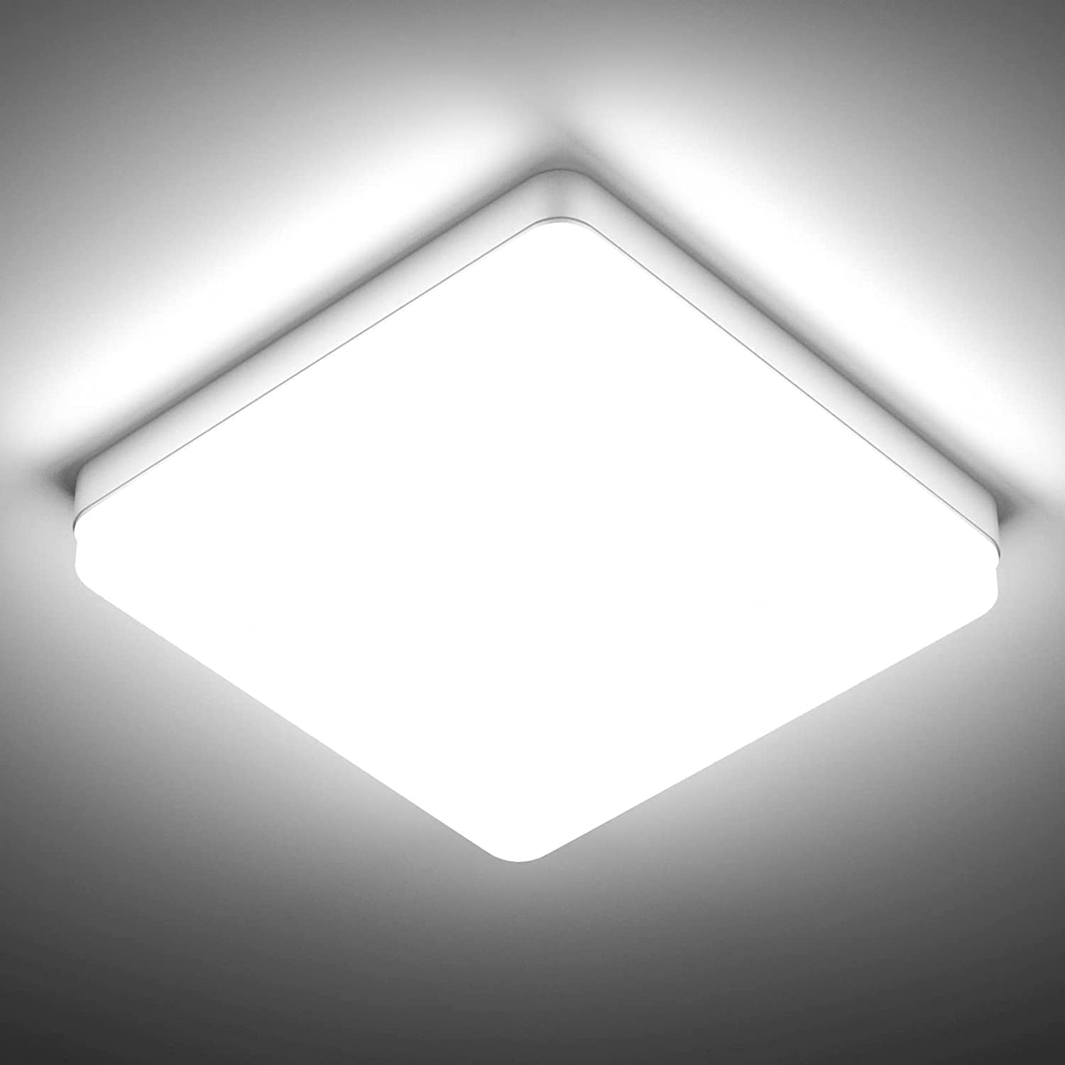 Epicflare LED Ceiling Light, 48W Bathroom Lights Ceiling 6500K, Modern
