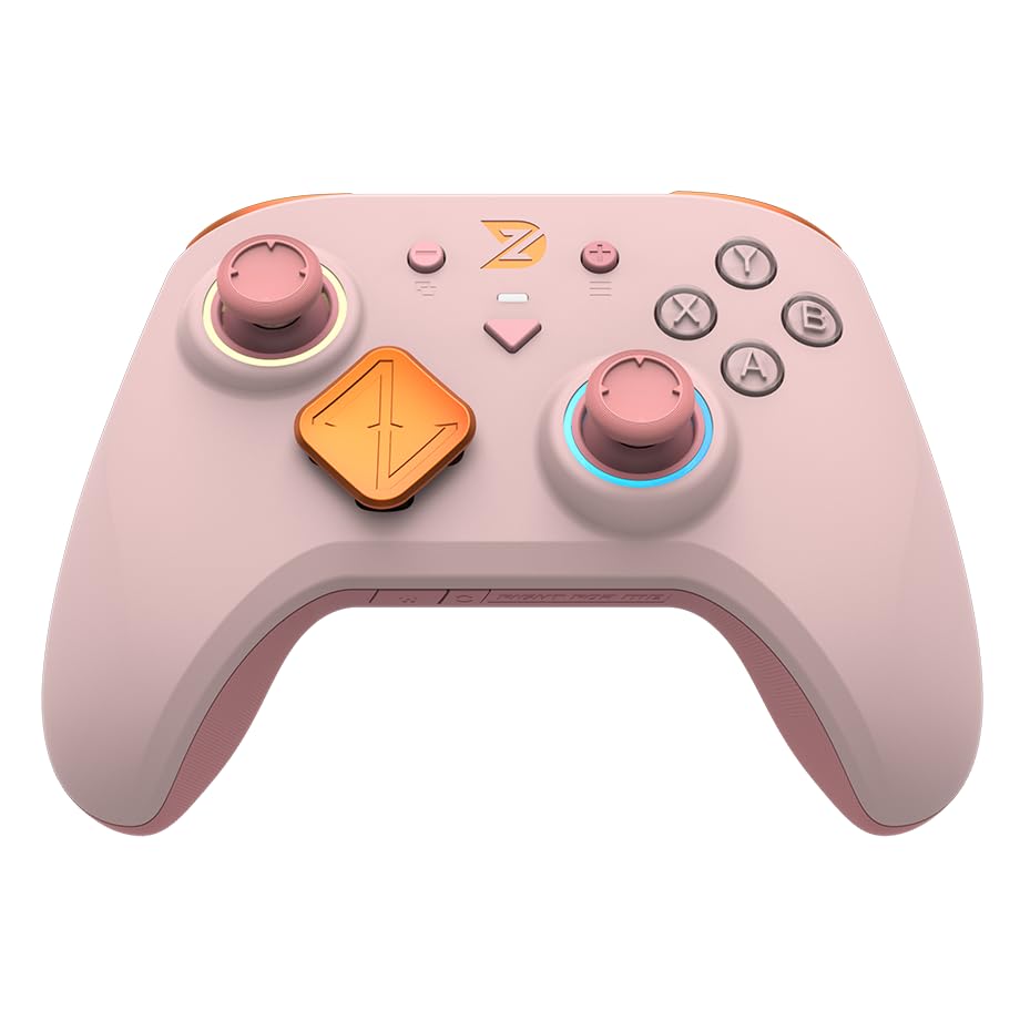 ZD New Super Legend Excellence 8K Ultra High Polling Rate, <1ms Latency, Interchangeablee & Skin-Friendly Faceplate, Modular Design, Small Size Friendly for Samll Hand Players, Three color avaliable，Pink