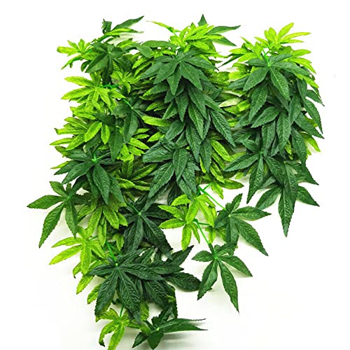 Dsoar 40cm/16in Plantes d'aquarium Végétaux Faux Plastique Artificiel Plantes d'herbe d'eau pour Fish Tank Aquarium Décor Plantes suspendues artificielles