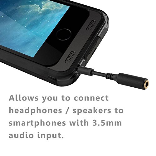 image for Accessonico 3 Pack Headset Audio Jack Extender, 3.5mm Headphone AUX Ex