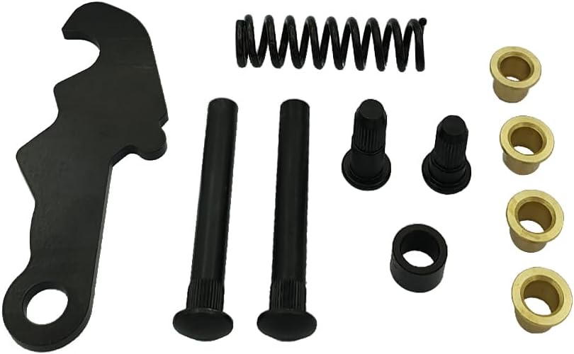2 Pack Door Hinge Repair Kit, LH & RH Latch Well Door Hinge Repair Kits w/Pin Bushing Cam Studs Spring Set Fits for Ford 1964-1967, for Mustang Mercury Comet