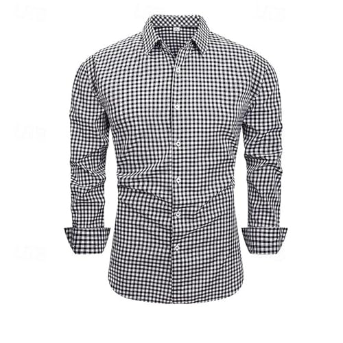 Chemise vacances homme casual à carreaux confort boutonnée taille XXL