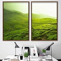 2 Piece Framed Canvas Wall Art Greenlands Canvas Prints Home Artwork Decoration for Living Room,Bedroom - 16