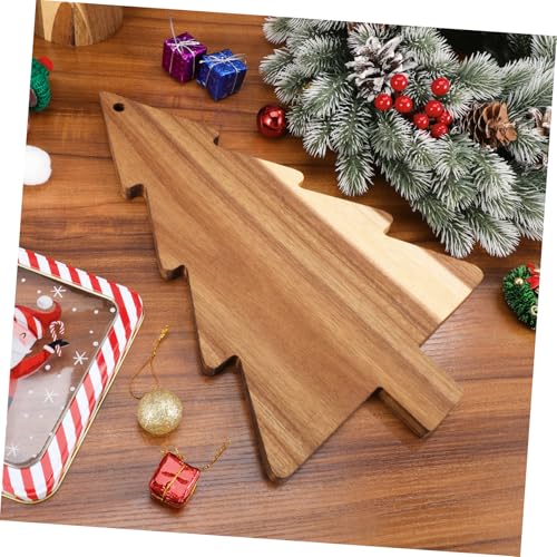 Planche à découper et servir en forme de sapin de Noël pour buffet festif - 6