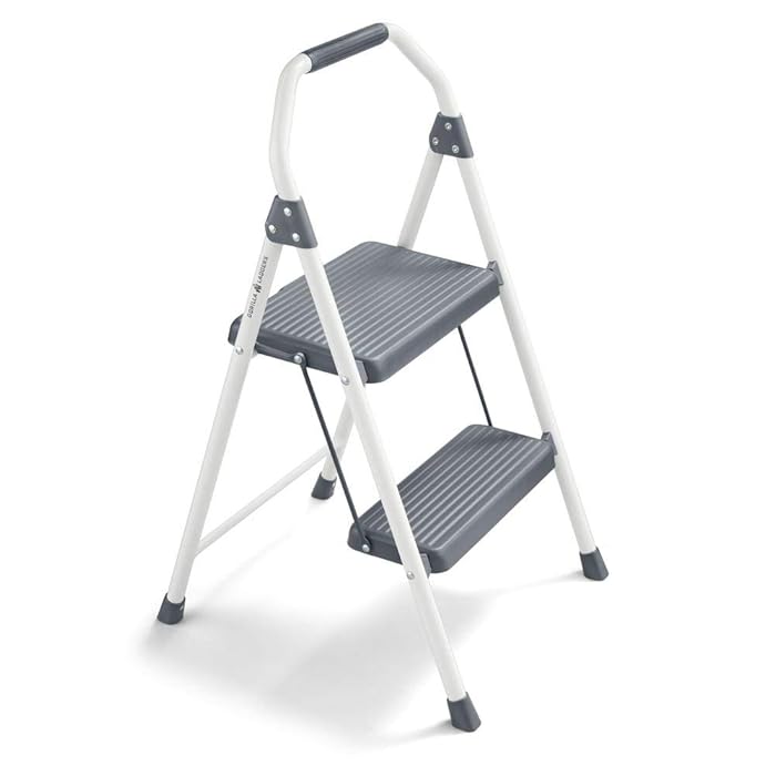 Buy Gorilla Ladders GLS2CS2 2Step Compact Steel Step Stool, 225 lbs