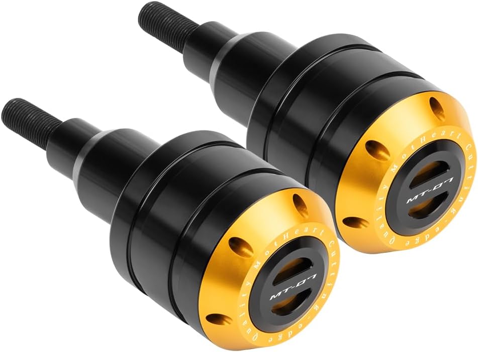 Motorcycle Frame Crash Protectors For MT-07 2013-2025 Durable 6061 Aluminum Sliders Anti-Corrosion mt-07 Accessories (Gold)