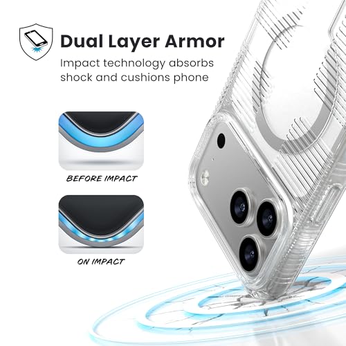 Image of Speck GEMSHELL Grip +MS Case for iPhone 17 Pro Max - Clear /Clear | Slim Protective Grip | Drop Protection | MagSafe Compatible