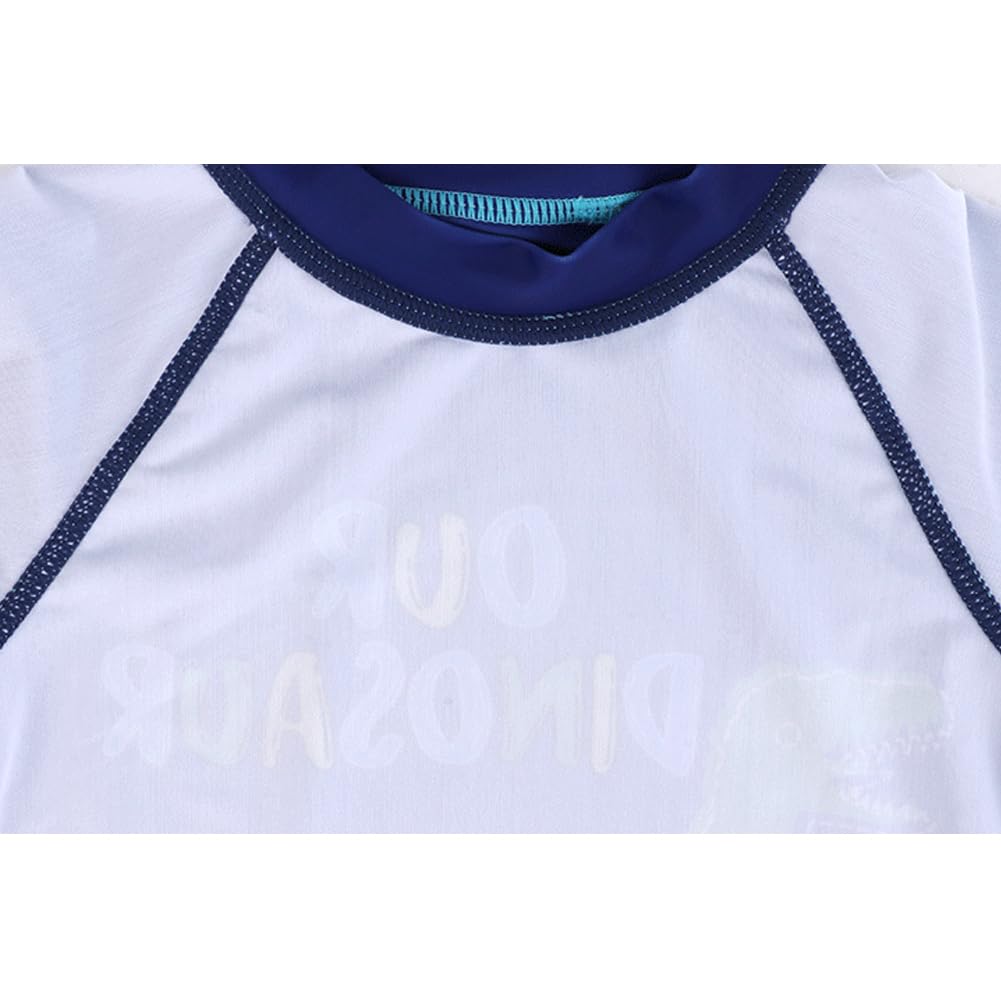 AIWUHE Badehose Jungen Schwimmshirt Kinder UV Schutz Badeset mit Badekappe Cartoon Langarm