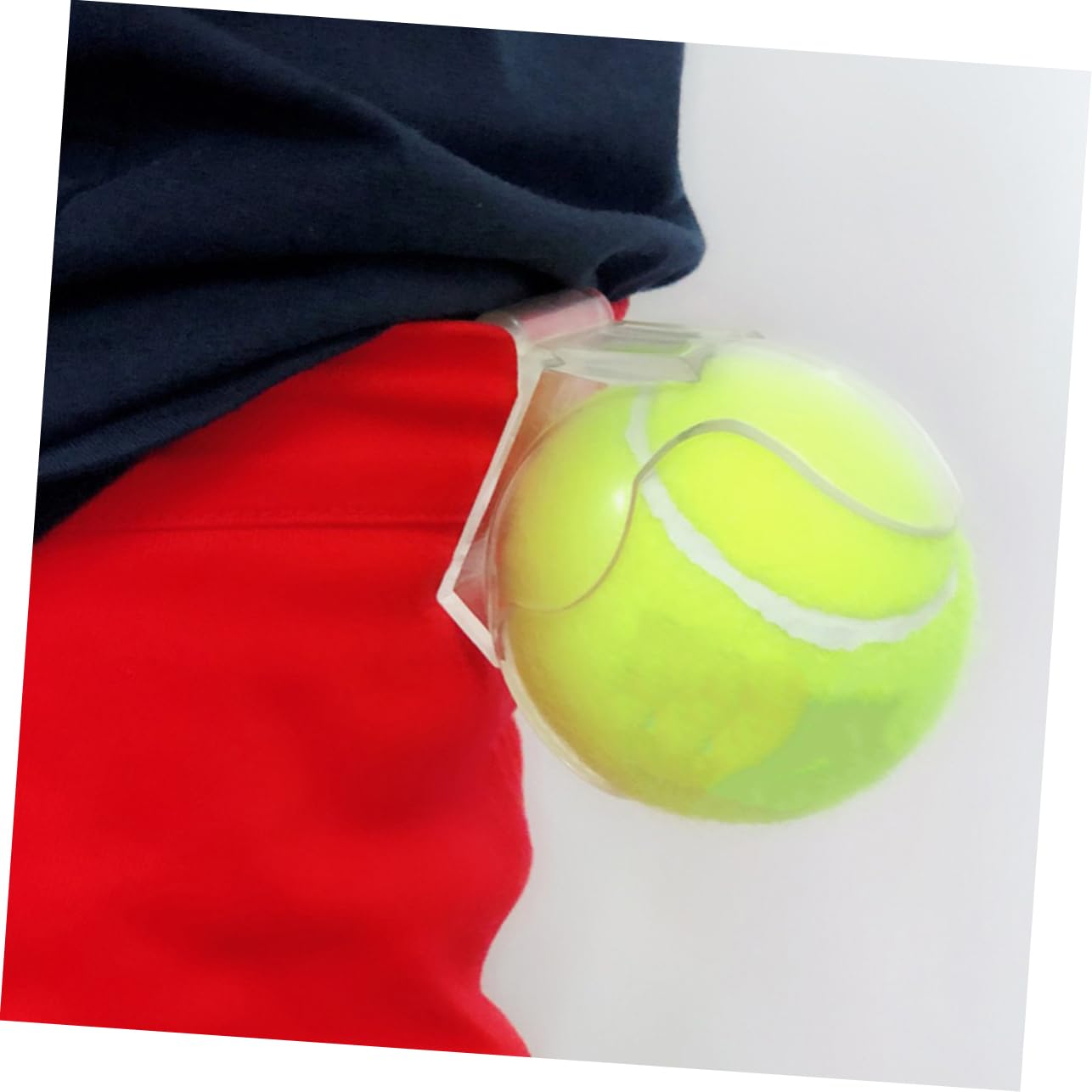 INOOMP 10 Pezzi Clip da Tennis Trasparente Clip in Vita da Tennis con Clip Porta Palline da Tennis Porta Tennis in Plastica Porta Tennis con Clip in Vita Forniture Portatile ABS