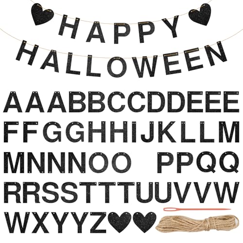 Guirnalda personalizada, 54 letras, banderines con cuerda de yute de 10 m, guirnalda de letras para hacer uno mismo, pancarta de cumpleaños para niñas y mujeres, bienvenido a casa, decoraciones de