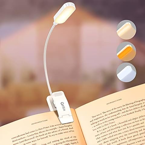 Gritin 16 LED Rechargeable Book Light Cover
